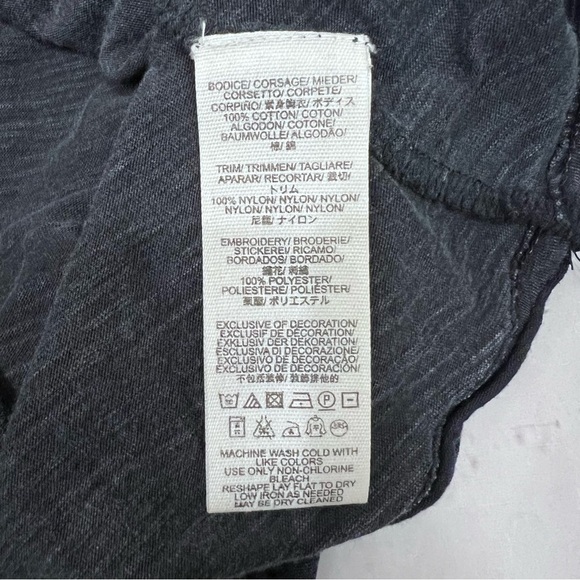 Free People Snow Bunny Boho Burnt Orange Embroidered Boxy Swing Top - Picture 10 of 12